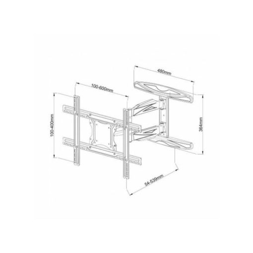 Techly ICA-PLB 171L dönt. fali karos konzol 40-65" - Image 2