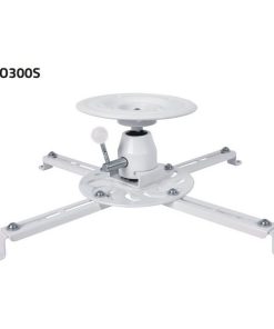 Sunne PRO300S univerzális mennyezeti projektor konzol fehér színben, 360° forgatással és ±20° döntési lehetőséggel.