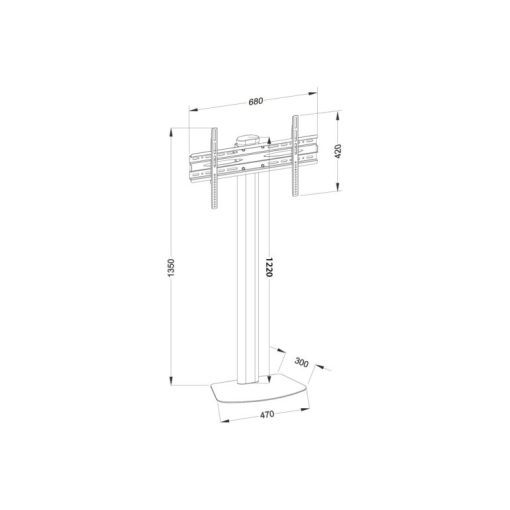 Techly ICA-TR27 fix padlóállvány 32-55" - Image 2