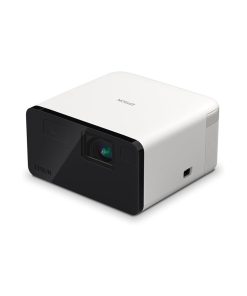 Epson EF-21W hordozható projektor fehér házzal, beépített Android TV rendszerrel és 3LCD technológiával, kompakt otthoni moziélményhez