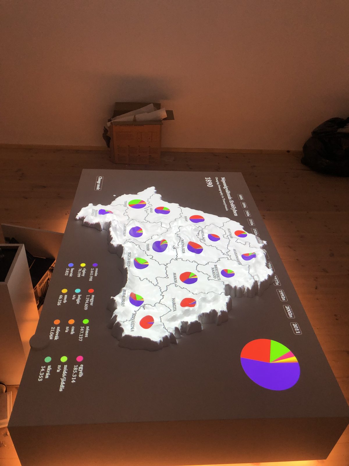 nteraktív asztalinstalláció, amelynél a vetítést cégünk által szállított Epson projektor biztosítja a Szentendrei Skanzen kiállításán.
