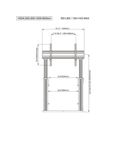 Alternative view of North Bayou T80 motoros padló-fal állvány