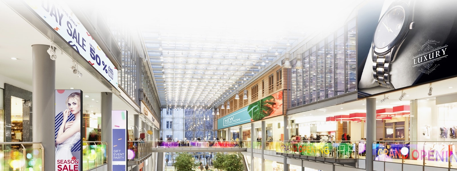 LG LED Signage színes transparent LED film kijelző különböző méretekben professzionális vizuális kommunikációhoz.